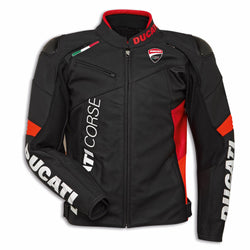 9810746 - Ducati Corse C6 Perforated Leather jacket - Black