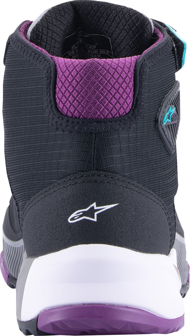 Alpinestars - Stella CR-X Drystar® Shoes - Black/Gray/Teal/Purple