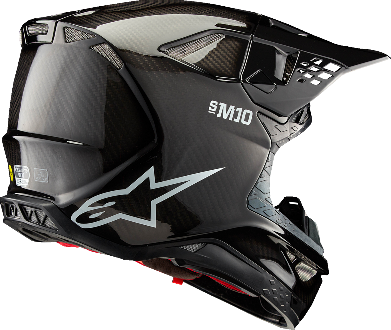 Alpinestars - Supertech M10 Helmet - Solid - MIPS® - Gloss Black Carbon