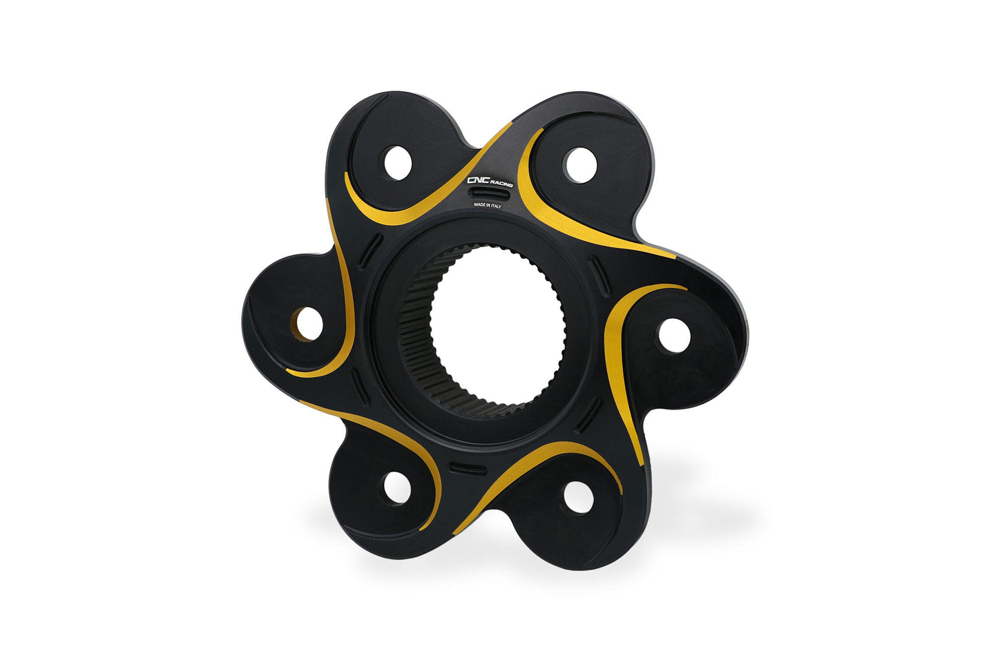 FL507 - CNC Racing Black/Red or Gold BI-COLOR 6 Hole Rear Sprocket Flange for Ducati Panigale / Streetfighter V4 / S / R / Speciale