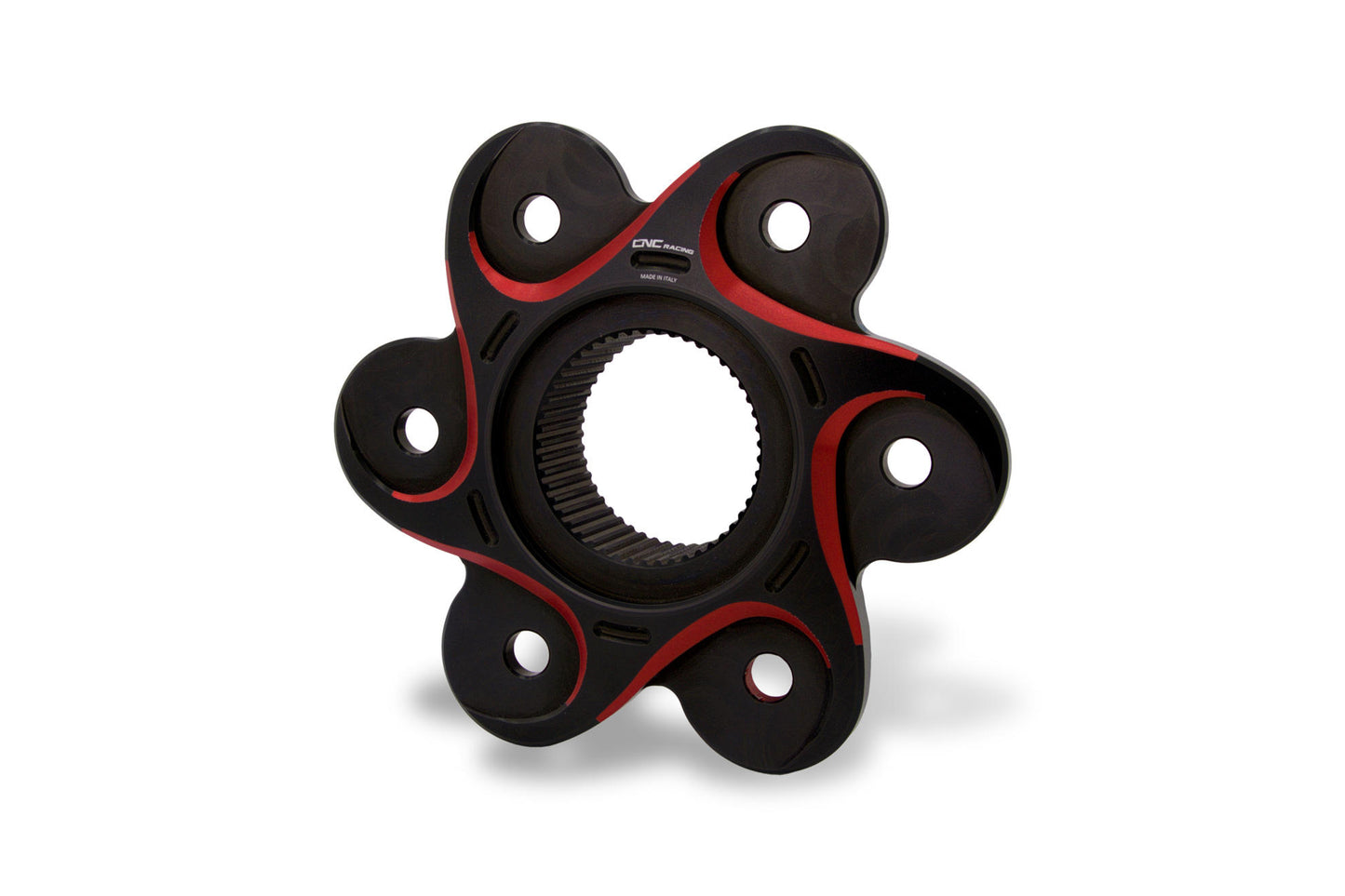 FL507 - CNC Racing Black/Red or Gold BI-COLOR 6 Hole Rear Sprocket Flange for Ducati Panigale / Streetfighter V4 / S / R / Speciale