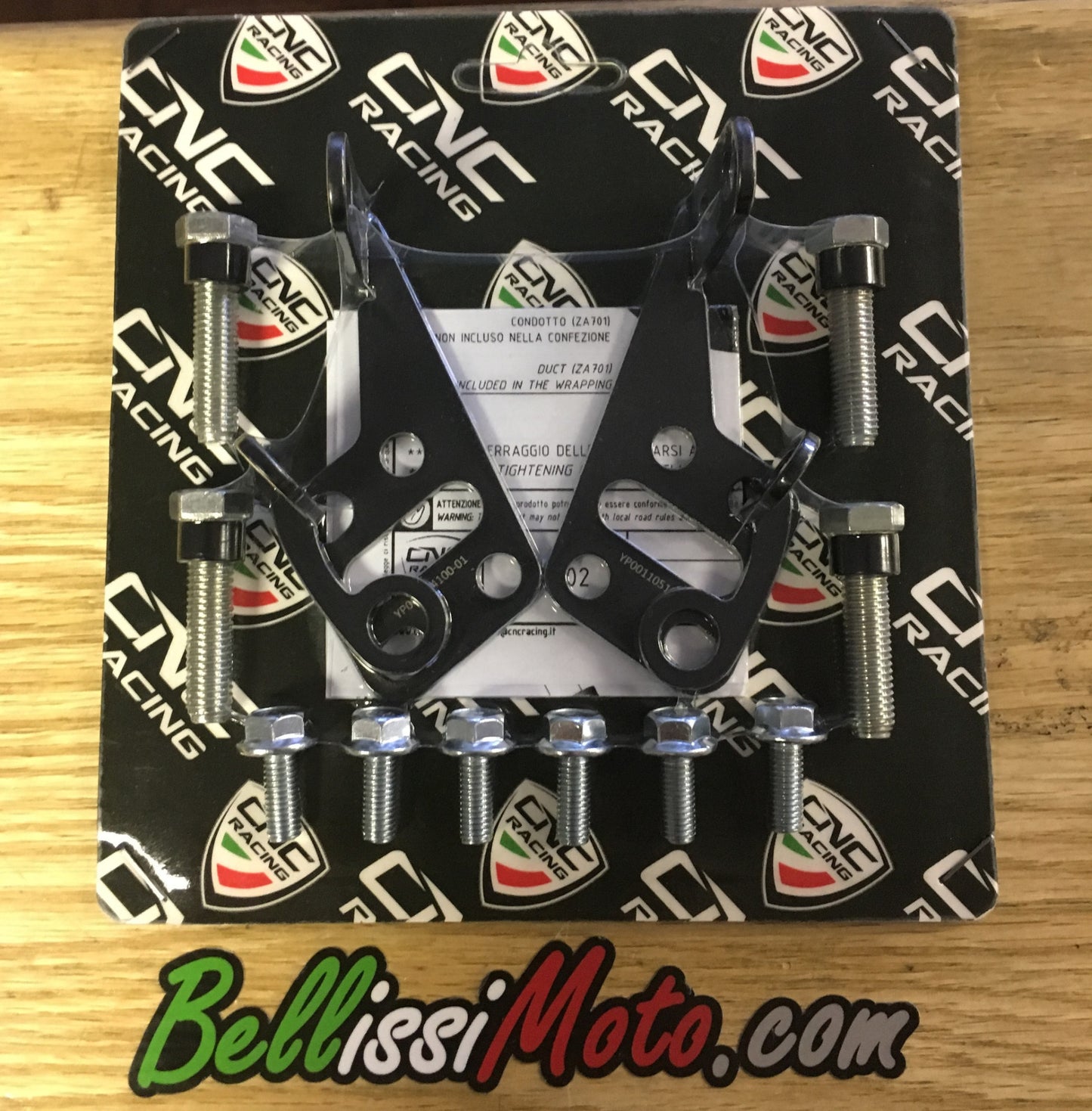 ZAB02B - CNC Racing Mounting kit for Carbon Fiber GP Racing Front Brake Rotor Cooling Ducts For Ducati Panigale 1299/1199 S / R and Superleggera