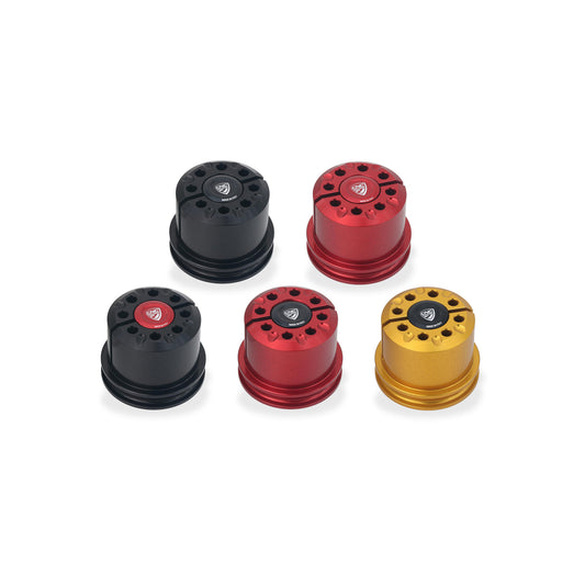 GH458 - CNC Racing Bi-Color Steering Head Nut the Ducati Panigale V4 (2025+)