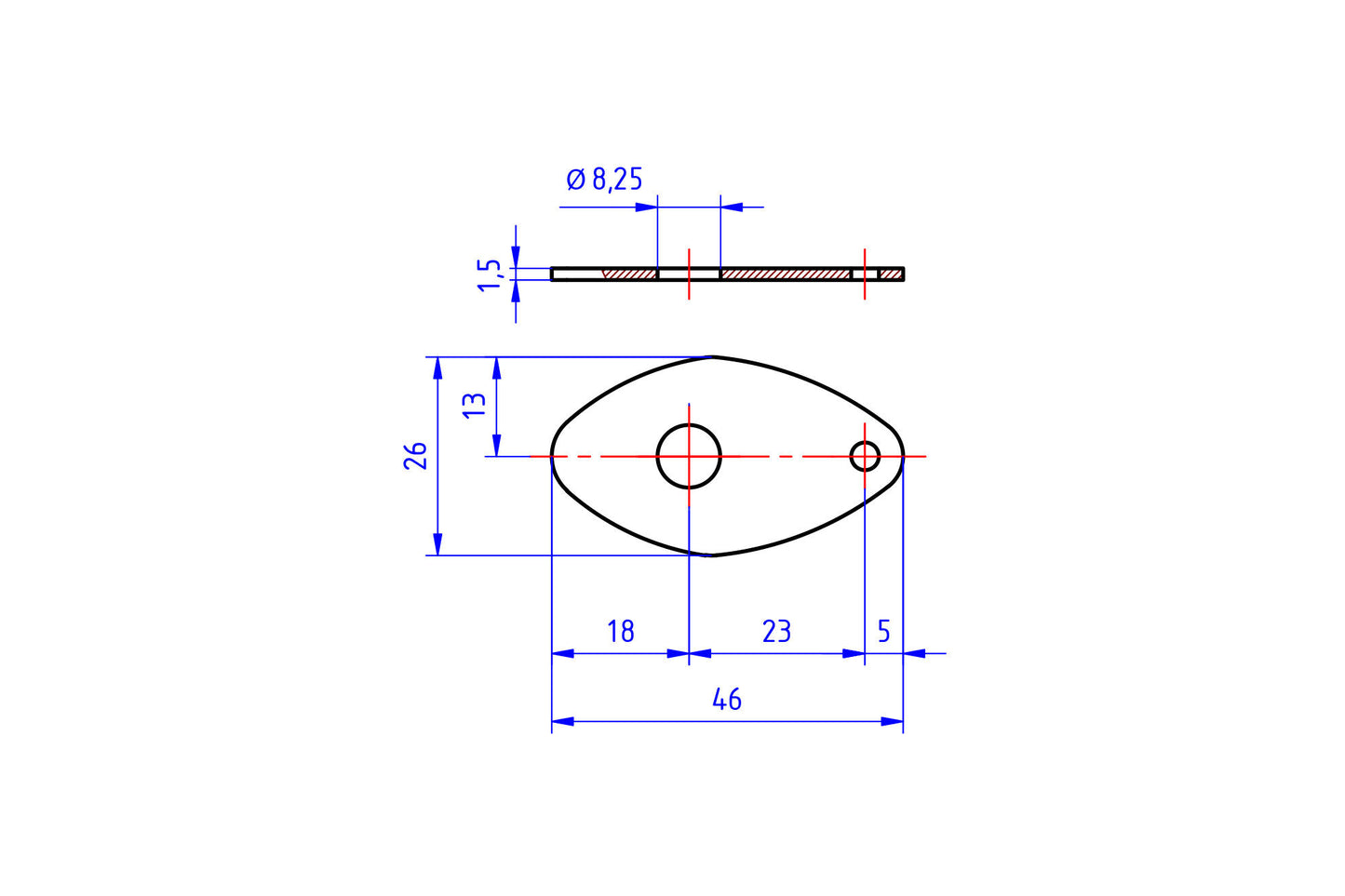 IDA07B - CNC Racing Indicator Adapter Mounts TYPE 7
