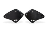 KT560 - CNC Racing 'Touch Bicolor' Front Brake & Clutch Reservoir Caps for Ducati Diavel V4