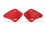 KT560 - CNC Racing 'Touch Bicolor' Front Brake & Clutch Reservoir Caps for Ducati Diavel V4