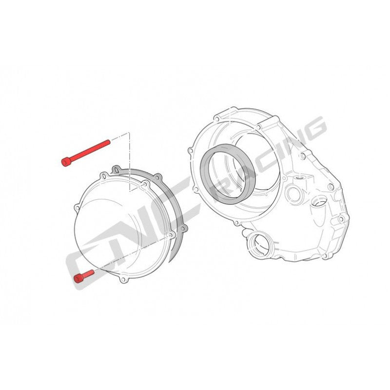 KV221X - CNC Racing Titanium Screw kit for Ducati Dry clutch covers