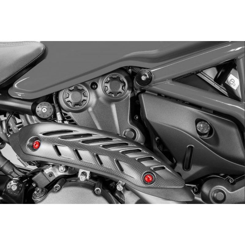 KV420 - CNC Racing Exhaust Shield Kit For Ducati Monster 1200/821 (all) (3)