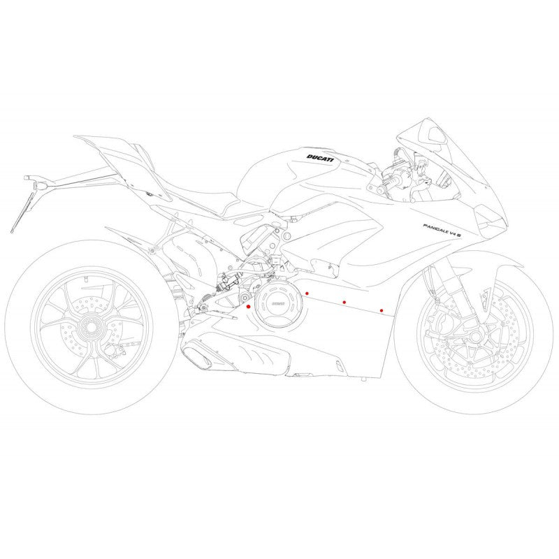 KV441 - CNC Racing Lower Fairing Bolt Kit for the Ducati Panigale V4 / S / Speciale