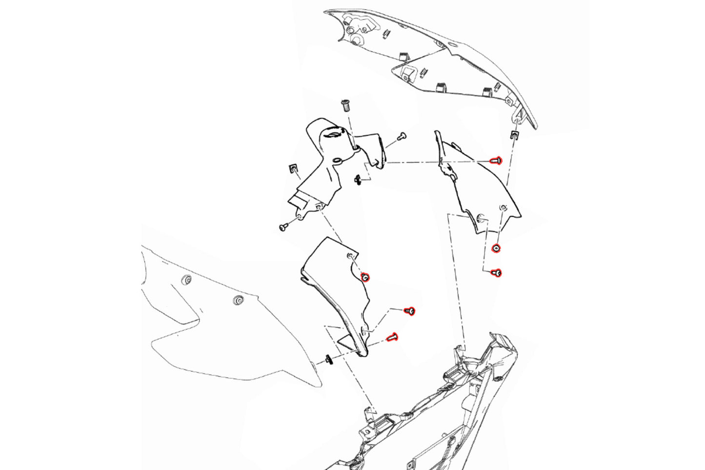 KV476 - CNC Racing - Steering Head Cover Bolt Kit - Streetfighter V2