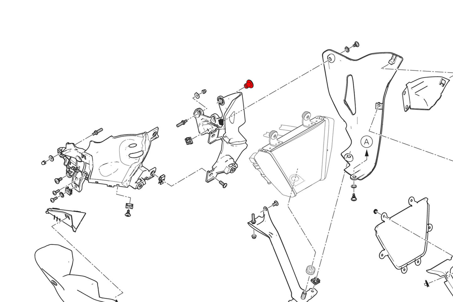 KV481 - CNC Racing - Belly Pan Left Side Support Screw - Diavel V4