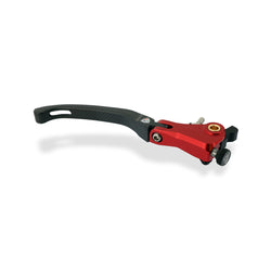 LBR04KR - CNC Racing Carbon Fiber / Billet RED RACE Folding Adjustable Brake Lever for Ducati / MV Agusta F4 RR/RC - 190mm