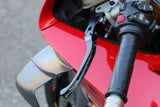 LCR12 - CNC Racing Carbon Fiber / Billet RACE Folding Adjustable Clutch Lever for Aprilia, Ducati, and MV Agusta F4 RR/RC - 190mm