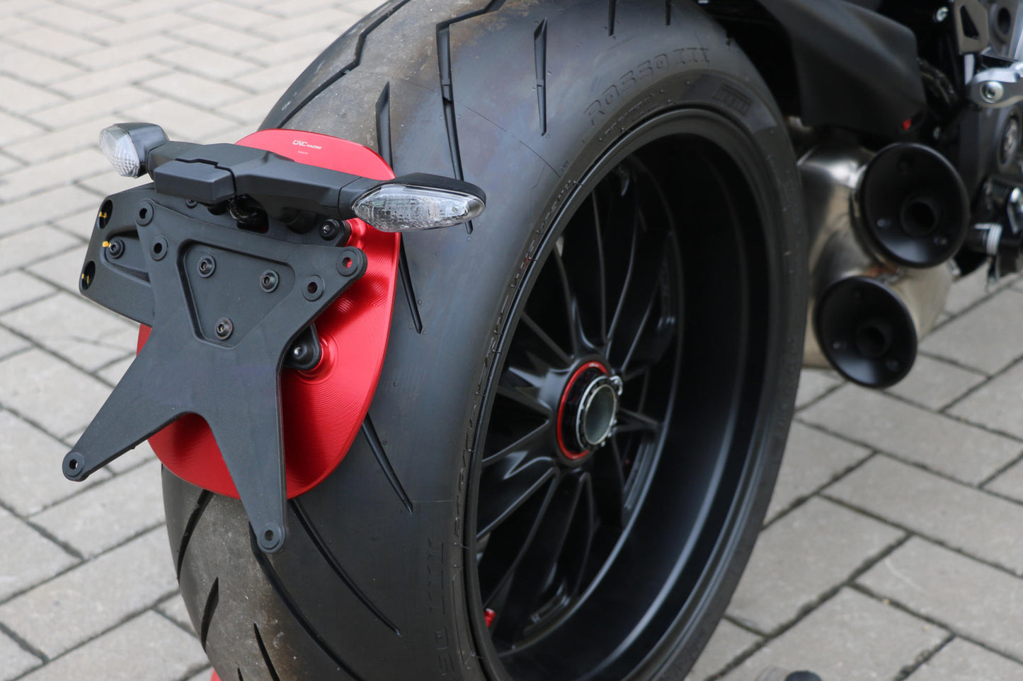 MG001 - CNC Racing Billet Rear Mudflap for XDiavel and Diavel 1260 / V4