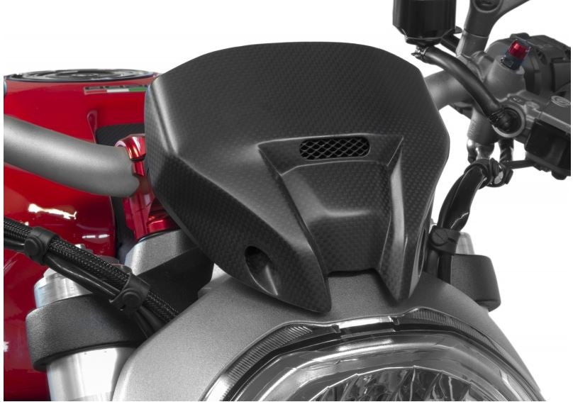 ZA968Y - CNC Racing Carbon Fiber Headlight Fairing Cover Ducati Monster 821 and 1200/S (14-16)