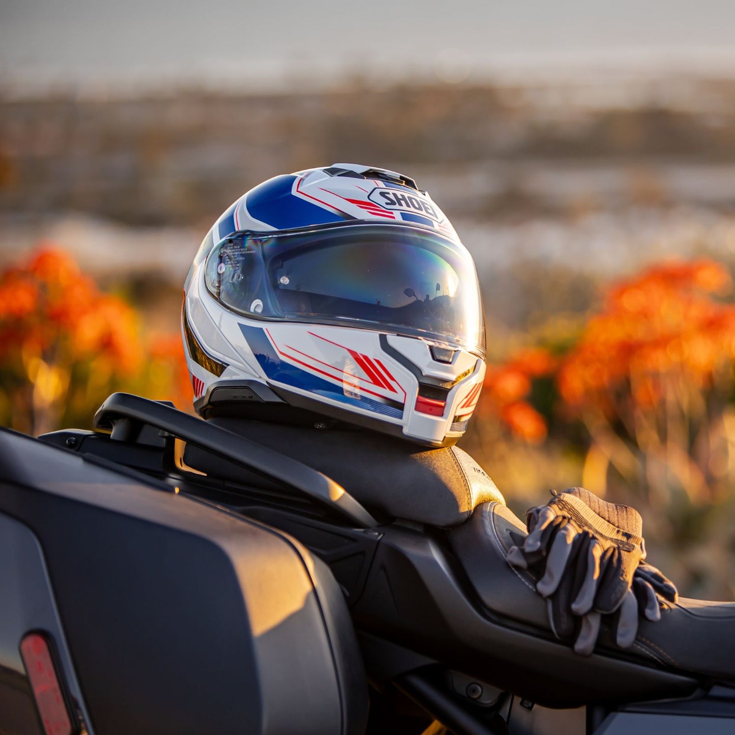SHOEI - Neotec 3 Grasp - WHITE/BLUE (TC10)