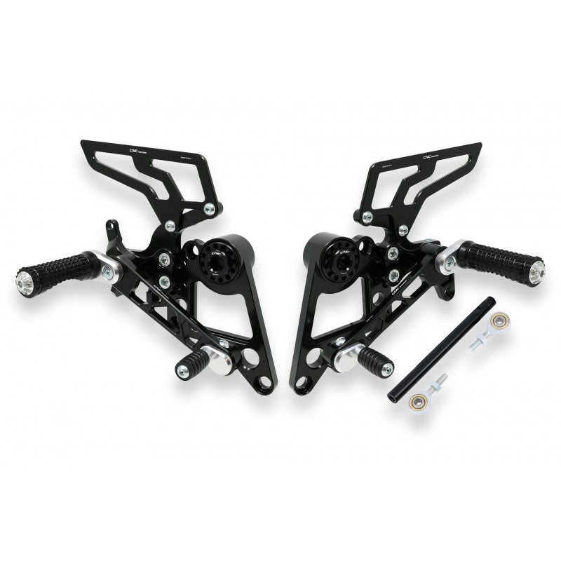 PE100 - CNC Racing Adjustable Rearsets for Ducati Monster 1100/796/696