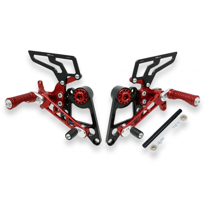PE100 - CNC Racing Adjustable Rearsets for Ducati Monster 1100/796/696