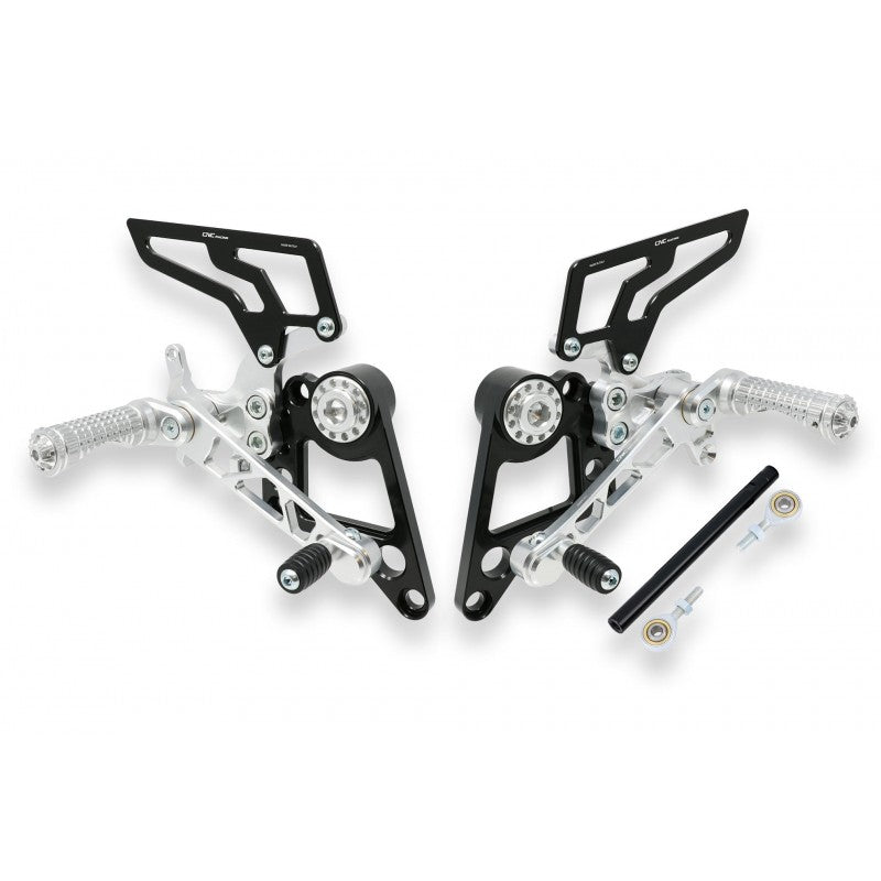 PE100 - CNC Racing Adjustable Rearsets for Ducati Monster 1100/796/696