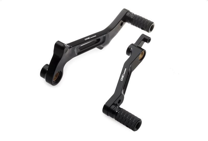 PE235 - CNC Racing 'Easy' Foot Lever Kit for Ducati Multistrada 1200 10-14 with Solid Toe Pegs