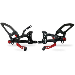 PE408 - CNC Racing RPS Adjustable Rearset for the Ducati Panigale V4 / S / R - with Carbon Heel guard