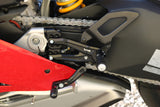 PE408 - CNC Racing RPS Adjustable Rearset for the Ducati Panigale V4 / S / R - with Carbon Heel guard