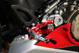PE408PR - CNC Racing PRAMAC RACING LIMITED EDITION RPS Adjustable Rearset for the Ducati Panigale V4 / S / R - with Carbon Heel guard