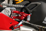PE408PR - CNC Racing PRAMAC RACING LIMITED EDITION RPS Adjustable Rearset for the Ducati Panigale V4 / S / R - with Carbon Heel guard