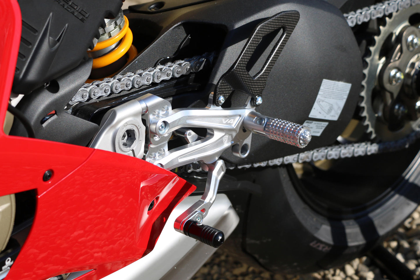 PE408 - CNC Adjustable Rear Sets Panigale V4