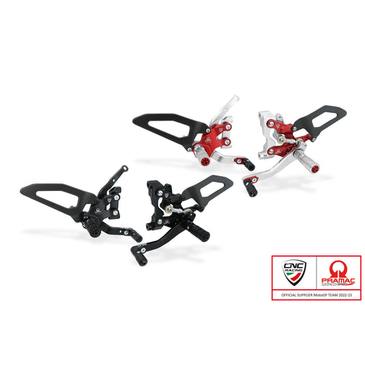 PE411BPR - CNC Racing PRAMAC RACING LIMITED EDITION RPS Adjustable Rearset for the Ducati Streetfighter V2