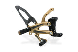PE413 - CNC Racing BRONZE and CARBON LIMITED EDITION RPS Adjustable Rearset for the Ducati Streetfighter V4 / S / SP - with Carbon Heel guard