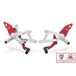 PE414PR - CNC Racing PRAMAC RACING LIMITED EDITION Adjustable Rearset for the Ducati Panigale V4 / S (2025+)