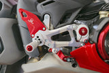 PE414PR - CNC Racing PRAMAC RACING LIMITED EDITION Adjustable Rearset for the Ducati Panigale V4 / S (2025+)