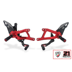 PE414TB - CNC Racing TROY BAYLISS LIMITED EDITION Adjustable Rearset for the Ducati Panigale V4 / S (2025+)