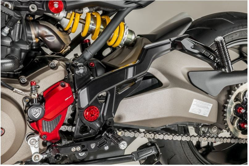 PE441B - CNC Racing TOURING Adjustable Rearsets for Ducati Monster 1200 and 821