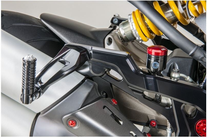 PE441B - CNC Racing TOURING Adjustable Rearsets for Ducati Monster 1200 and 821