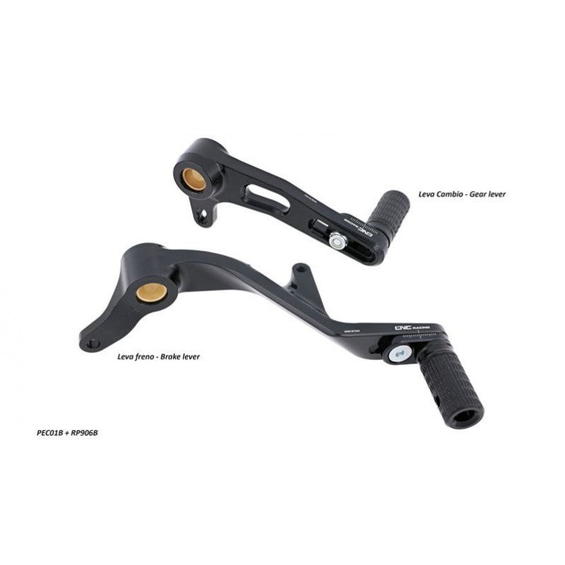 PEC01 - CNC Racing SLIDE Adjustable Foot Lever Kit for Ducati Monster 1200 / 821, and Supersport/S