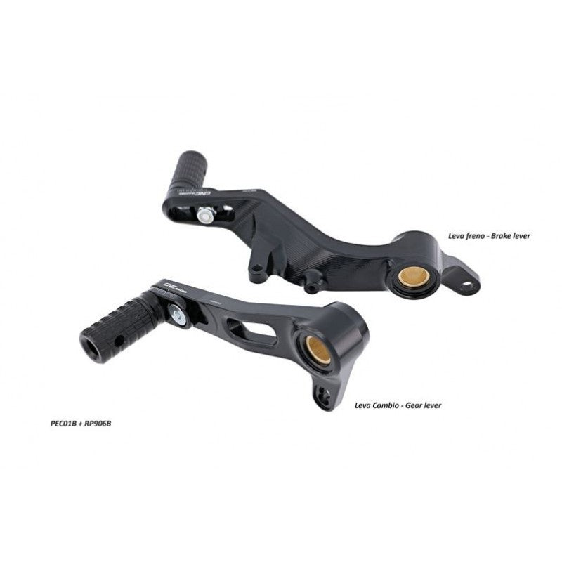 PEC01 - CNC Racing SLIDE Adjustable Foot Lever Kit for Ducati Monster 1200 / 821, and Supersport/S