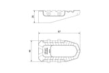 PEP05 -CNC Racing - Touring Footpegs