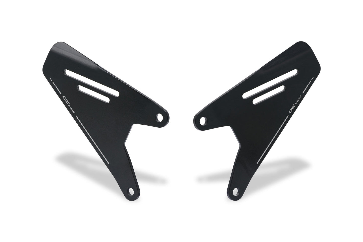 PES04B - CNC Racing Aluminum Heel Guard Kit for OE and CNC Racings' Rearsets For Ducati Hypermotard 950 / SP