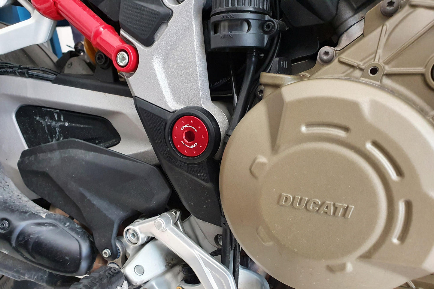 PEV05 - CNC Racing Ergal Main Rearset Bolts For Ducati Diavel / Multistrada V4 / S / Sport