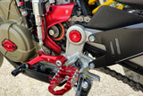 PEV07 - CNC Racing Ergal Main Rearset Caps For Ducati Hypermotard 698 Mono