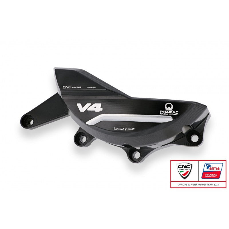 PR319BPR - CNC Racing PRAMAC RACING LIMITED EDITION Billet Generator Protector for the Ducati Multistrada V4 (all)