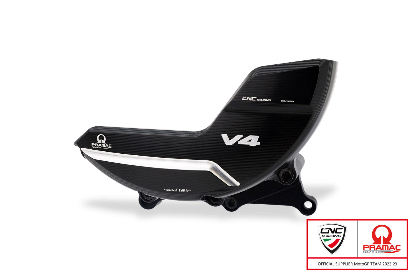 PR318BPR - CNC Racing PRAMAC RACING LIMITED EDITION Billet Clutch Protector for the Ducati Streetfighter / Multistrada V4