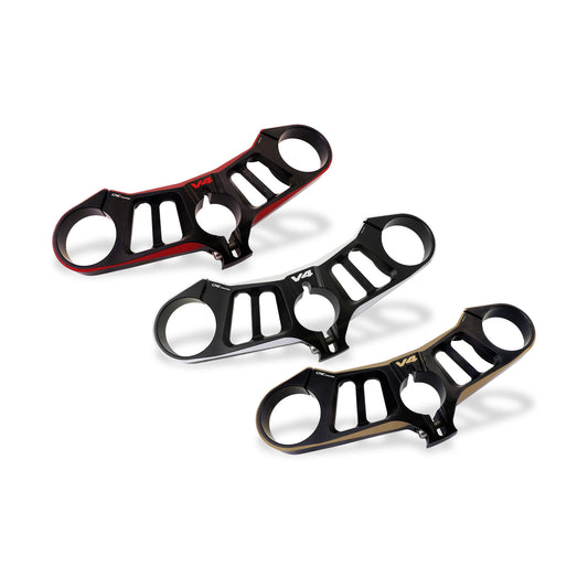 PST15 - CNC Racing BI-COLOR Upper Triple Clamp Kit for Ducati Panigale V4 / S / R / Speciale (18-24)