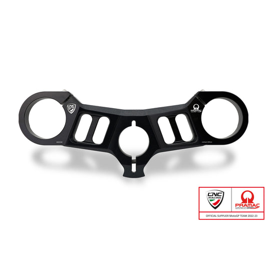 PST16BPR - CNC Racing PRAMAC RACING LIMITED EDITION Upper Triple Clamp Kit for Ducati Panigale V2 (2020+) and 1299/1199 S/R/Superleggera, and 899/959