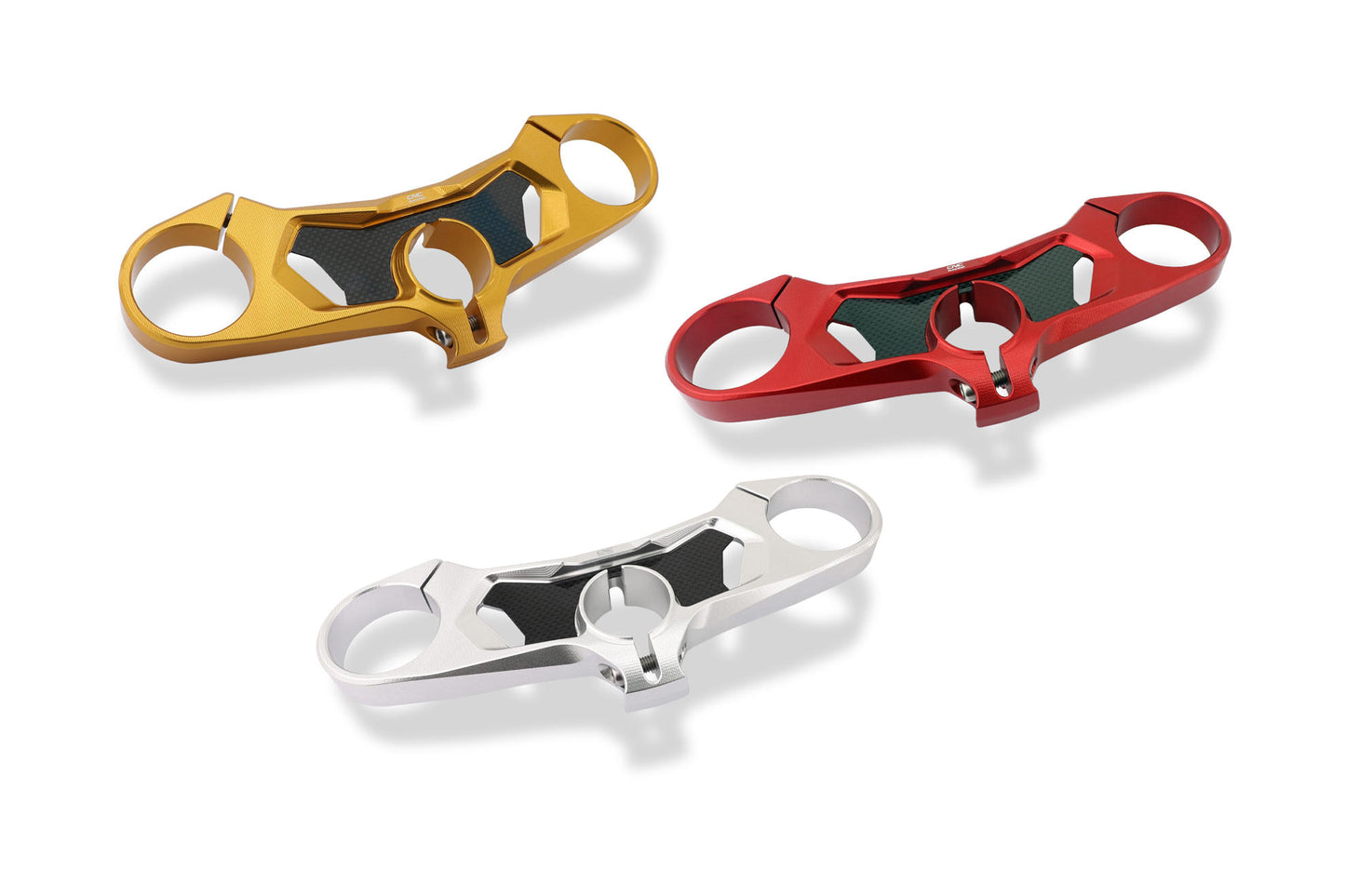 PST17 - CNC Racing Carbon Fiber Inlay Upper Triple Clamp Kit for Ducati Panigale V4 / S / R / Speciale