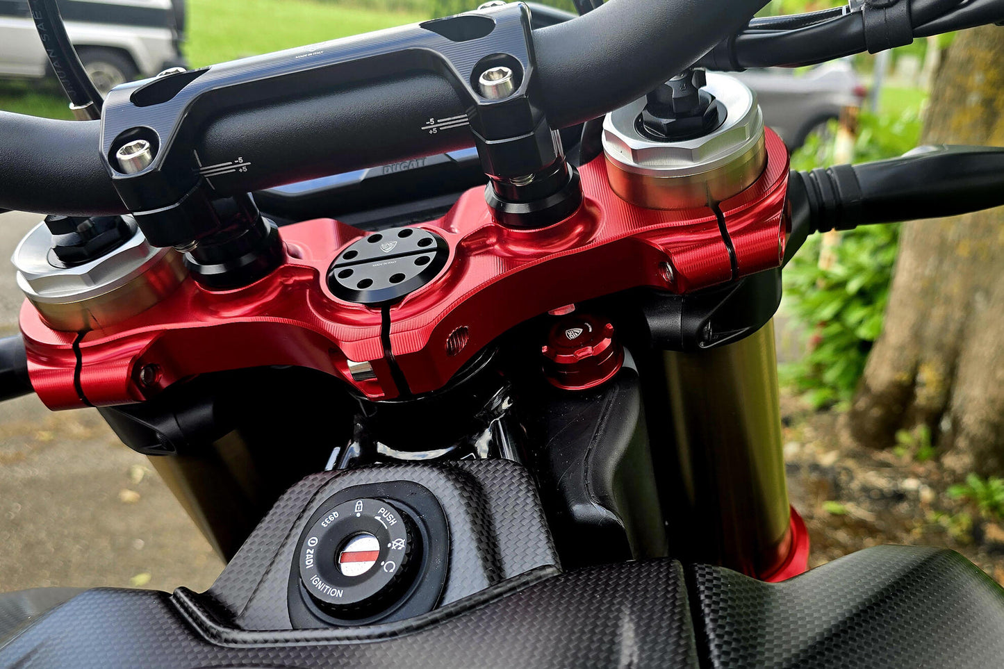 PST21 - CNC Racing Billet Upper Triple Clamp for the Ducati Hypermotard 698 Mono