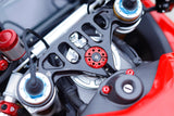 GH458 - CNC Racing Bi-Color Steering Head Nut the Ducati Panigale V4 (2025+)