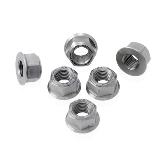 DA384X - CNC Racing Titanium Flange Nuts or Sprocket Nuts for Ducati's (set of 6) M10x1.0